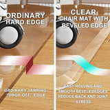 Office Chair Mat for Carpet or Hardwood Floor 42" x 42" Clear Chair Mats for a Smooth Glide and Easy Roll On/Off