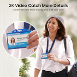 aosu Doorbell Camera Wireless- Head-to-Toe View, 2.4GHz WiFi Video Doorbell with Chime
