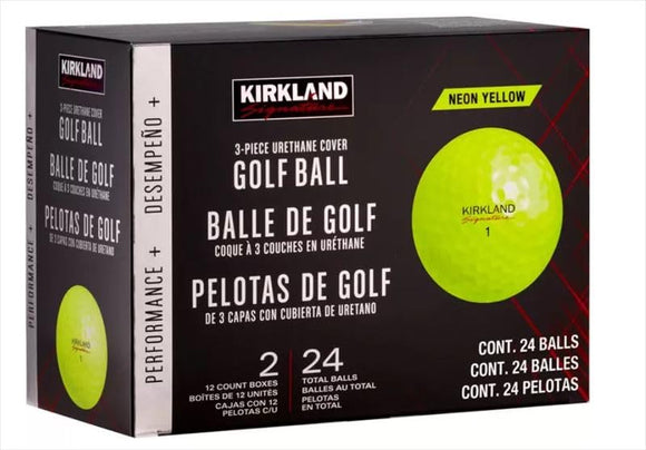 Kirkland Signature 3-Piece Golf Balls, Version 2.0, Yellow, 24-Pack カークランドシグネチャー(Kirkland Signature)