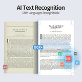 Document Scanner,Capture A3 & A4, Auto-Flatten & Deskew Powered by AI Technology