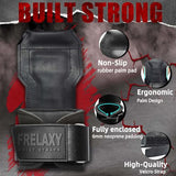 Frelaxy Lifting Wrist Straps, Rubber Weight Lifting Grips with Non-Slip Palm & Wrist Wraps Support for Deadlifts, Pull Ups, Rows, Heavy Powerlifting, Lat Pulldowns
