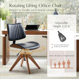 HULALA HOME Faux Leather Home Office Chair