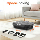 AXV Vibration Plate Platform Exercise Machine Fitness Vibrating Shaking Full Body Shaker Workout Vibrate Stand Shake Board Sport Gym for Weight Loss Lymphatic Drainage for Women Men