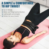 Exercise Hip Thrust Belt - Dumbbell Hip Thrust Belt, Thicken & Widen, Comfortable (black)