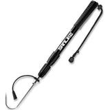 SANLIKE Telescopic Fish Gaff with Stainless Sea Fishing Spear Hook Tackle, Soft Rubber Handle Aluminium Alloy Pole for Saltwater Offshore Ice Tool