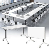 1pack,47in, Conference Table, Folding Meeting Table with Wheels,Modular Conference Room Tables