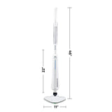 OVENTE Electric Steam Mop Cleaner, 1300W Steamer for Cleaning Tiles and Hardwood Floors with Swivel Head, Refillable Water Tank and Microfiber Pad, Great for Sanitizing Flat Surfaces, White ST405W OVENTE
