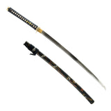 Waves Katana, 1045 Carbon Steel Hand Forged Full Tang Japanese Sword