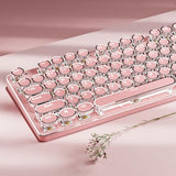 TK950 Typewriter Keyboard Wireless Mechanical Keyboard, 104 Keys Aesthetic Typewriter Keyboards with White Backlit