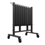 Power Systems Premium Dumbbell Storage Rack – Mobile Weight Rack with Wheels, Heavy Duty Steel Organizer for Home Gym, Fitness Studio & Commercial Use, Secure Space Saving Design (Rack Only)