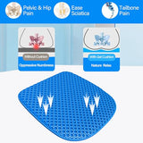 TONINT Large Gel Seat Cushion for Long Sitting with Non-Slip Cover,Soft & Breathable,Seat Cushion