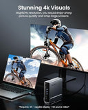 VENTION 15-in-1 Laptop Docking Station Dual Monitor, 360° Roatable Triple Monitor Docking Station with 2 * 4K HDMI and 1*DP, PD 100W Charging for Laptop