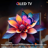 SYLVOX 75'' Outdoor Google TV Waterproof 4K QLED Television, Built-in Chromecast Voice Assistant 15W Stereo Surround SYLVOX