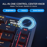 Wireless Gasket Gaming Keyboard w/Hype Screen & Knob, 81-Key Mechanical Keyboard