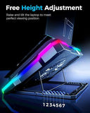Gaming Laptop Cooler Cooling Pad, Ultra Cooling with 10°C-35°C Temperature Drop