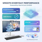 Lenovo 24 23.8" i3-N305 16GB 512GB SSD FHD IPS All-in-One Desktop Computer