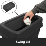 Zedfire 92 Gallon Slim Rectangular Mobile Recycle Station with Lid, Recycling Center 4-Stream (Drop Shot, Paper Slot, Bottle), Recycle Bins