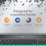 Logitech Signature Slim Solar+ Wireless Bluetooth Keyboard K980, Solar and Artificial Light Powered