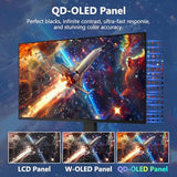 Z-Edge 27 inch QHD 1440P OLED Gaming Monitor, 240Hz 0.03ms PC Screen