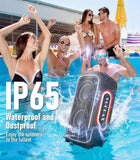 VUOPAX Portable Bluetooth Speaker, 240W Peak Powerful Loud Sound Party Speakers Bluetooth Wireless, Bass Boost,24H Playtime,Fast Charge,RGB Lights,TWS,IP65 Waterproof Outdoor Speaker for Party, Beach