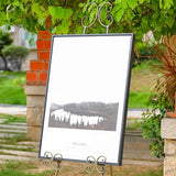 56" H Metal Scroll Extra Large Free Standing Adjustable Display Easel