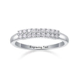 Oseew Created Diamond gold Engagement Ring band