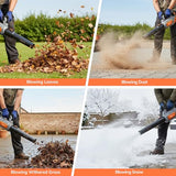 Keenstone Leaf Blower, 40V Cordless Leaf Blower 620-CFM 120-MPH Max with 2 * 4000mAh Batteries and Fast Chargers, Lightweight Leafblower Cordless