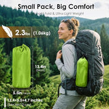 Minthouz Camping Sleeping Pad, 5 Inch Thick Inflatable Camping Pad, Foot Pump Fast Inflation, Portable Sleeping Mat for Camping Backpacking Hiking Traveling Tent