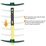 Garden Tool Set, 3 Pack Heavy Duty Gardening Kit and Forged Adze Pick