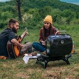 2-Burner Tabletop Propane Gas Grill with Foldable Side Tables, Portable Grill with 17,000 BTUs & 370 Sq. In. Royal Gourmet