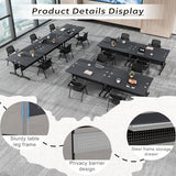 Modular Conference Tables with Cable Management Grommet,Mobile Folding Conference Room Table