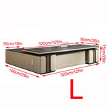 L Shaped Executive Desk with Side Cabinet, CPU Storage and Power Hub