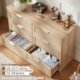 LEYAOYAO Rattan Dresser and Nightstand Sets 3 Piece, Natural