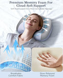 JZBRAIN Neck Massager Pillow with Heat : Cordless Neck Massager for Pain Relief Deep Tissue - Rechargeable Massage Pillow 3 Intensity & Heating Daily Comfort for Desk Workers Women Men at Home Use