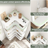 Baffle, Freestanding L Shaped Display Shelf Stand for Home Office, Living Room, Bedroom, Kitchen