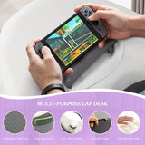 Lap Desk Pillow with Cooling Memory Foam – Gaming Cushion for Bed, Laptop Support