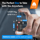 Open Alert TSA Approved Luggage Locks, 6 Pack, Easy Read Dials with Alloy Body.