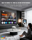 【Flagship Official Licensed Google TV】Smart Outdoor 4K Projector with WiFi and Bluetooth