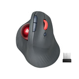 IDJXNXYDH 60 Degree Vertical Trackball Mouse Rechargeable 3 Mode 2.4G Bluetooth Wireless Ergonomic Silent Trackball Mouse 3 DPI Adjustable for Laptop PC Mac Tablet Drawing Office