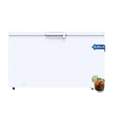 15.0 Cu.Ft Deep Freezer, Large Chest Freezer for Families with Removable Basket& 8 Adjustable Thermostat, Energy Saving Freezer Front Drain Free Standing Top Open Door for Home, Kitchen, White