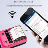GRSJKRI Thermal Label Printer，58mm Printer 1500MAh for Android iOS