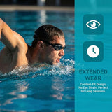 YEBINGLING Swim Goggles with Anti-Fog, Anti-UV Lenses, No Leaking, Clear Vision for Adults Men Women Youth (black)