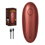 AidFree Automatic Electric Can Opener for Seniors for Kitchen:Anyone can Hands Free,One Touch Opener,Durable Blades,Rechargeable, Smooth Edge, Lightweight Small Size, Red