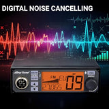 AT-500M Ⅱ CB Radio Kit with 27MHz Magnetic Antenna, AM/FM Mobile CB Radio, 40 Channels, NRC Digital Noise Cancelling, NB/ANL, VOX Hands-Free, NOAA, for Trucking & Off-Road