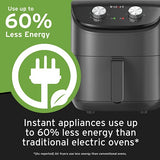 Instant Essentials 4QT Air Fryer with EvenCrisp Technology that Crisps and Reheats, Easily Adjust Time & Temperature For Quick Meals Instant