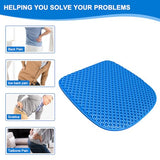 TONINT Large Gel Seat Cushion for Long Sitting with Non-Slip Cover,Soft & Breathable,Seat Cushion
