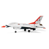rcxperts MinimumRC F-16 Micro EDF Jet Rc Airplane, 30mm Ducted Fan 2S, 4CH RC Airplane with Gyro Stabilization, Delta Wing Mixing, Pre-Assembled(Left Throttle/3 Battery)