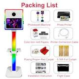Photo Booth with Printer Included, Portable Mirror Photo Booth 15.6" Touch Screen