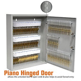 110 Key Cabinet | Dual Lock Control Key Box | Welded 22 Gauge Steel Construction | Scratch Resistant
