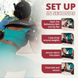 Bellabooty Premium Hip Thrust Belt - Adjustable Exercise Belt for Glutes & Squats - Weightlifting Belt Support for Women - Blue